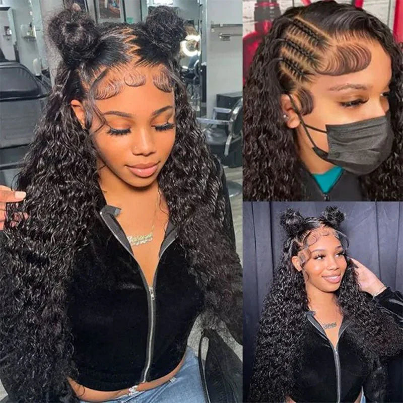360 lace frontal curly wig