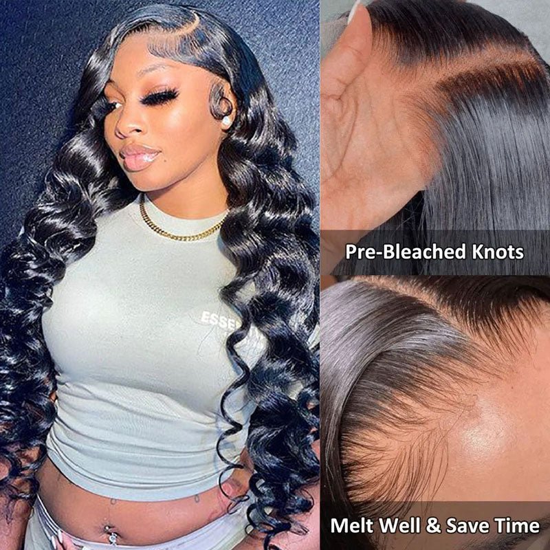 360 lace frontal loose wave wig