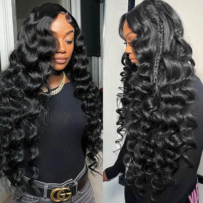 360 lace frontal loose wave wig