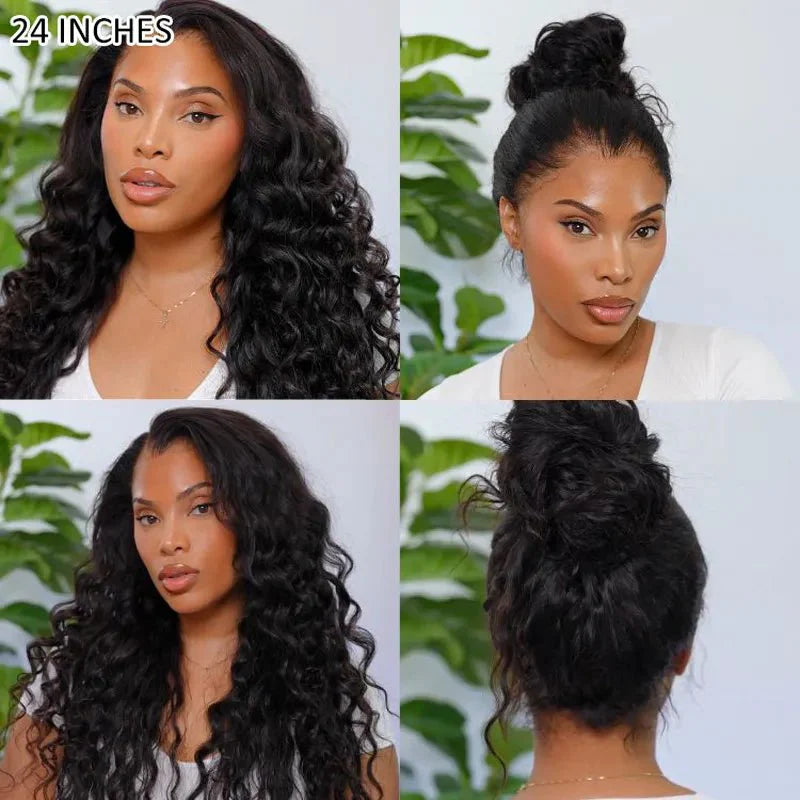 360 lace frontal water wave wig