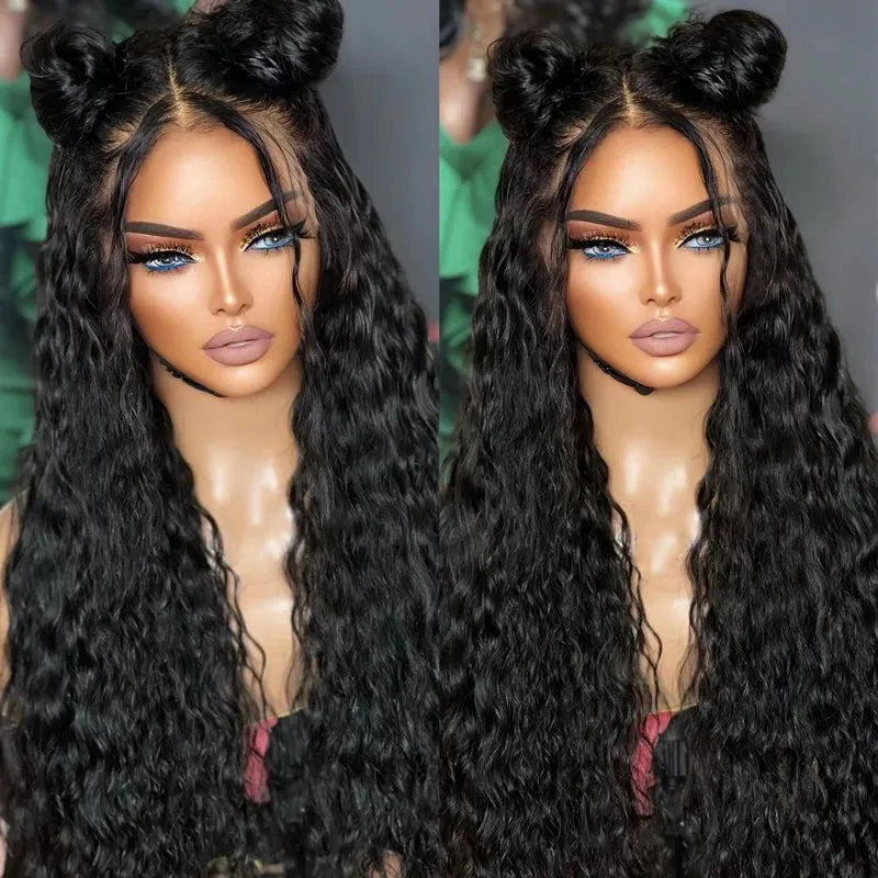 360 lace frontal water wave wig