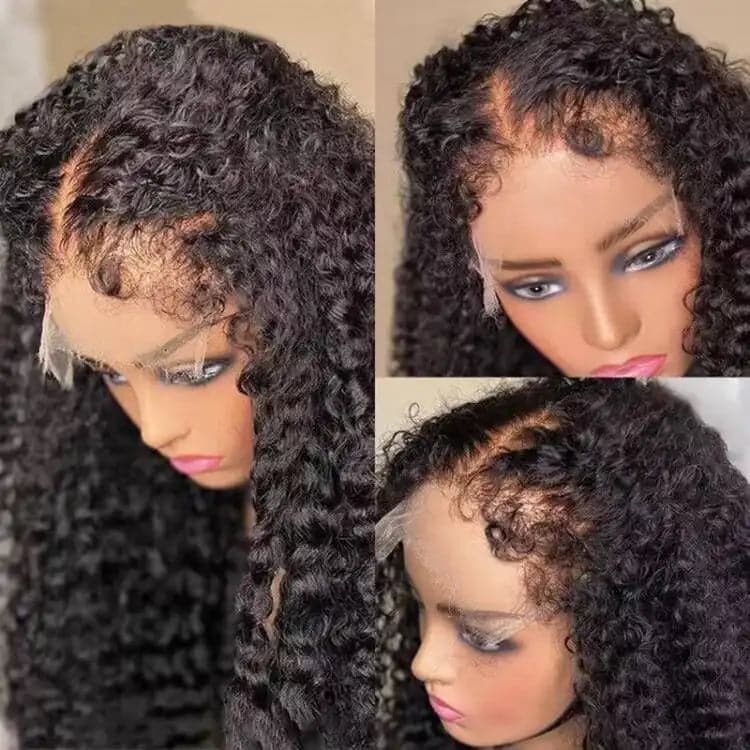 Jerry Curly Skin Melt 13x4 Lace Front Wig
