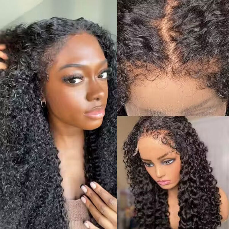 HD Lace Wigs With 4c Kinky Edge Jerry Curly