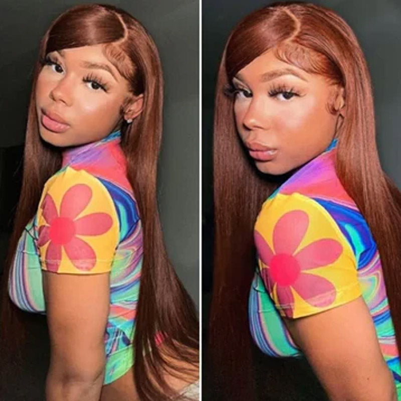glueless straight colored wigs