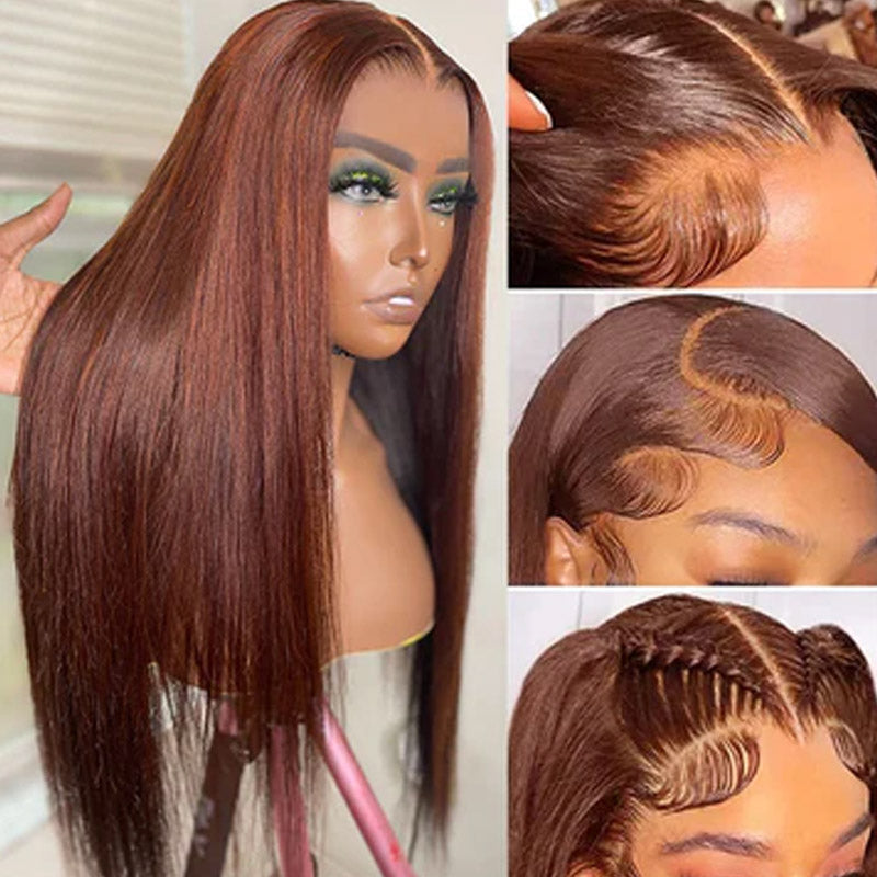glueless straight colored lace wigs