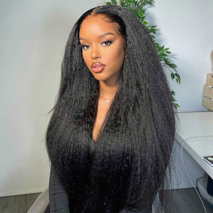 kinky straight 360 lace wig