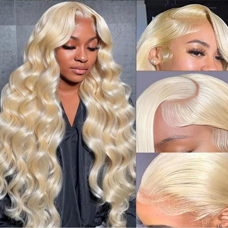 613 blonde loose wave hd lace wig