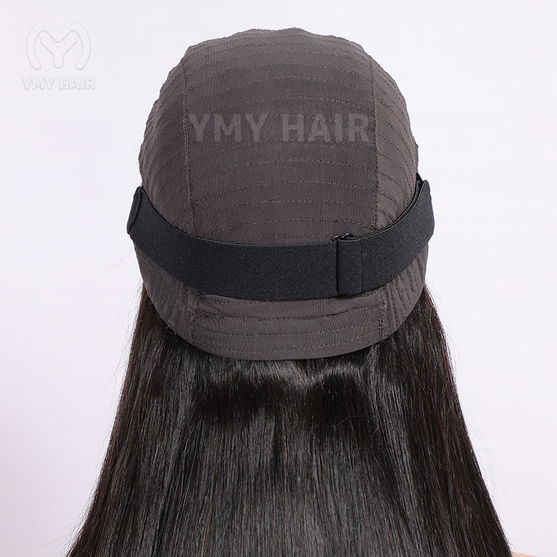 straight dark brown hd lace frontal wigs