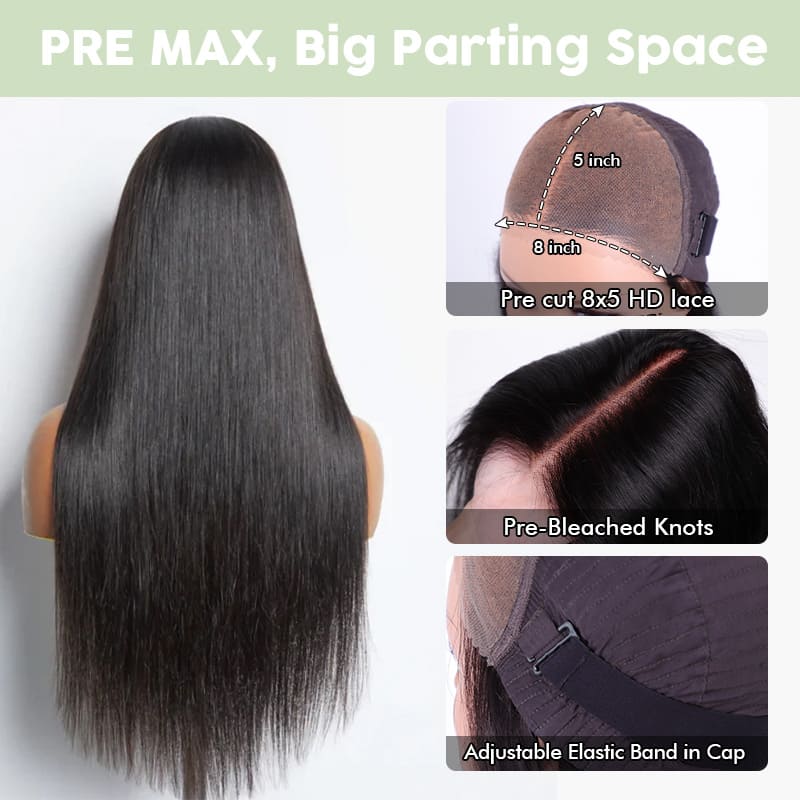 8x5 lace wig cap detail