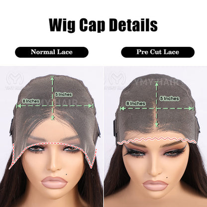 body wave 8x5 highlight hd lace glueless wig