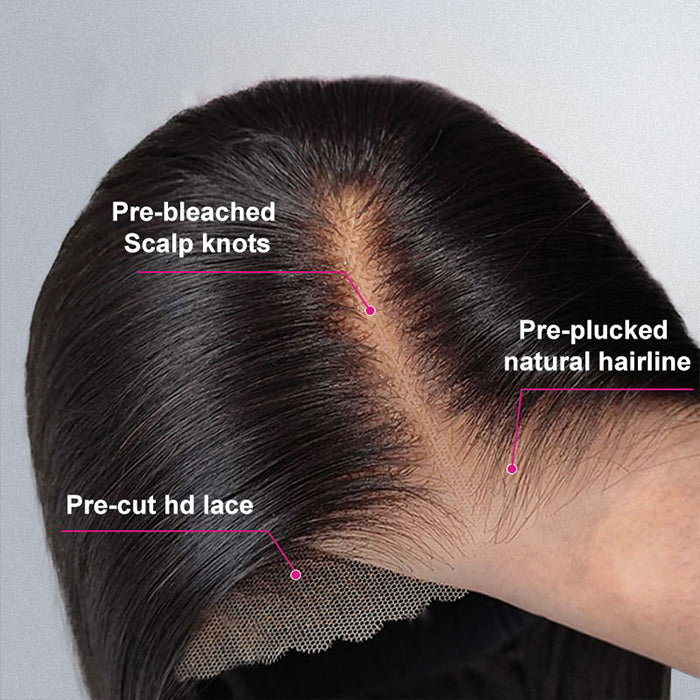 body wave 8x5 highlight hd lace closure glueless wig