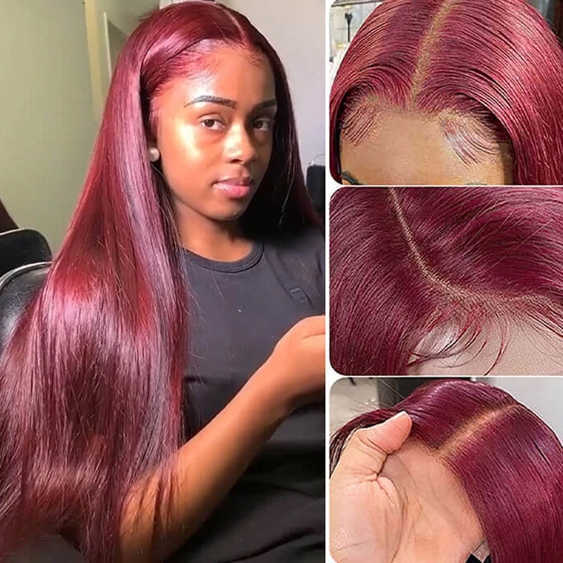 straight 99j color hd lace glueless wigs