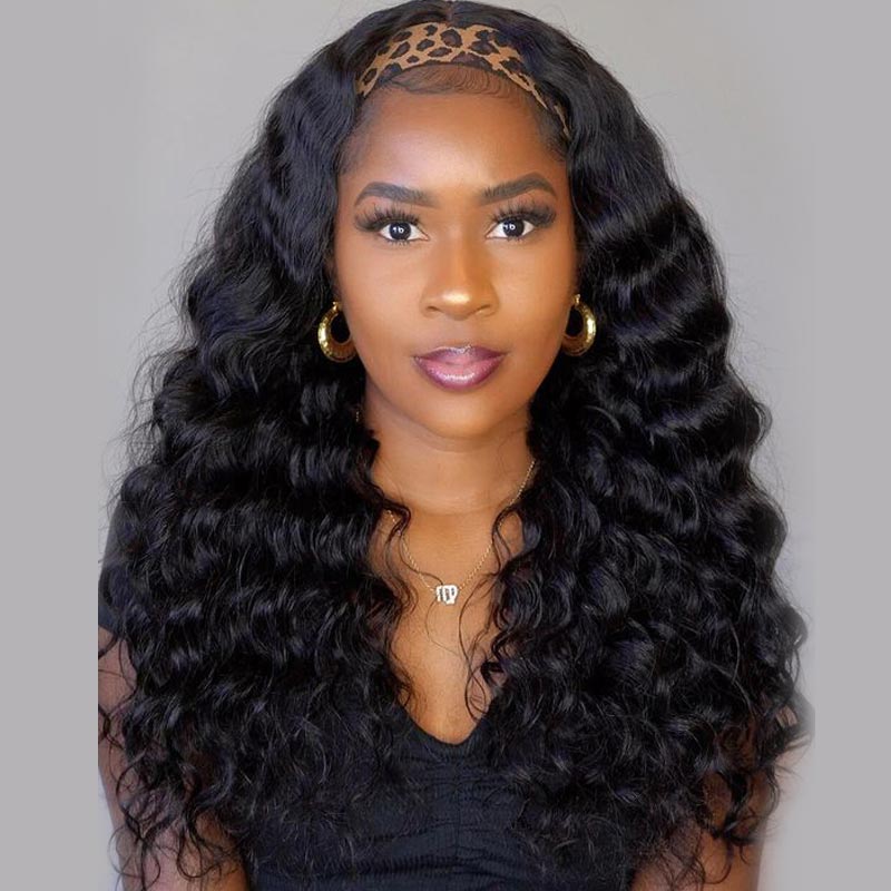 Deep Wave Headband Wigs