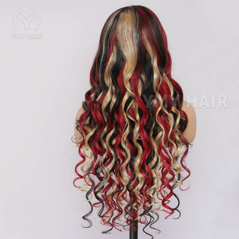 FF1B99J/27 Loose Wave Mixing Colors HD Lace Wigs