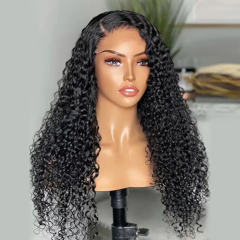 Glueless Wigs 13x6 HD Lace Wigs Jerry Curly Real Hair Wigs Natural Color