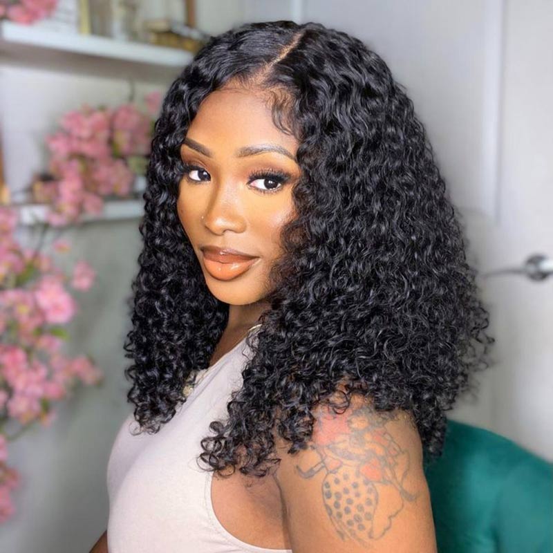 t part lace glueless jerry curly bob wigs
