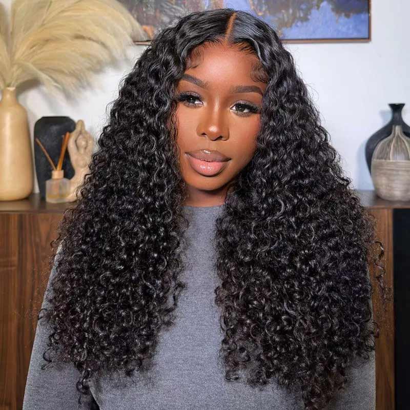 Jerry Curly Lace Closure Wigs