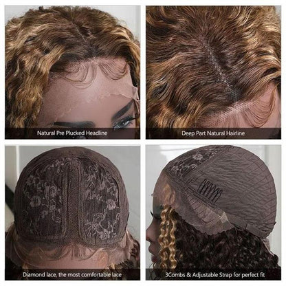 Lace-part-Ombre-Brown-Curly-Wig