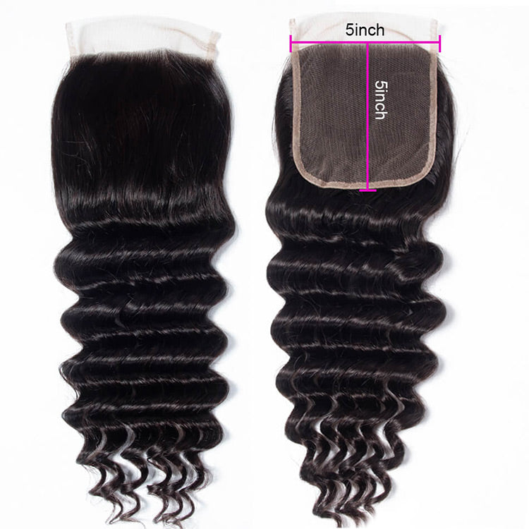 Loose Deep Wave Hair HD Lace Closure