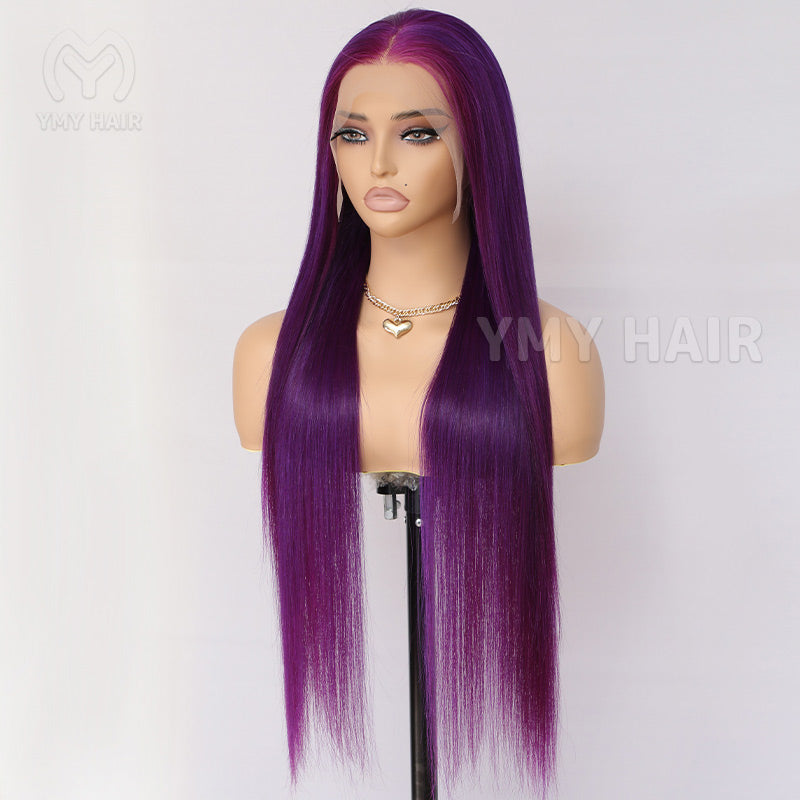 Purple Colored HD Lace Wigs