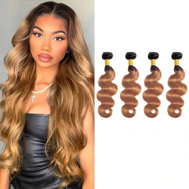 Ombre Blonde T1B/27 Body Wave 4 Bundles