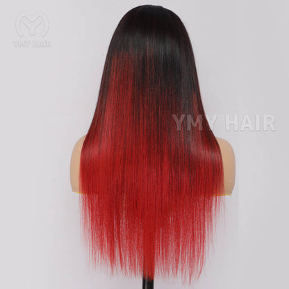 TM1B/RED Ombre Red Color HD Lace Wigs