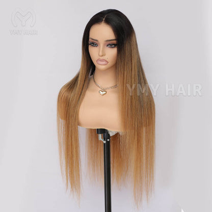 TM1B/30 Ombre Human Hair Colored Wigs