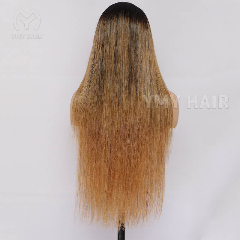 TM1B/30 Ombre Human Hair Colored Wigs