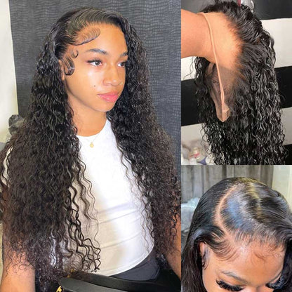 [Upgrade 3th Full Scalp Lace ] New Tech 4D Encircle With 4C Edges /Baby Hair Pre-Plucked Hairline Glueless Full Scalp HD Lace Parting Anywhere Wigs With Invisible Strap Fit Wigs Bleached Knots