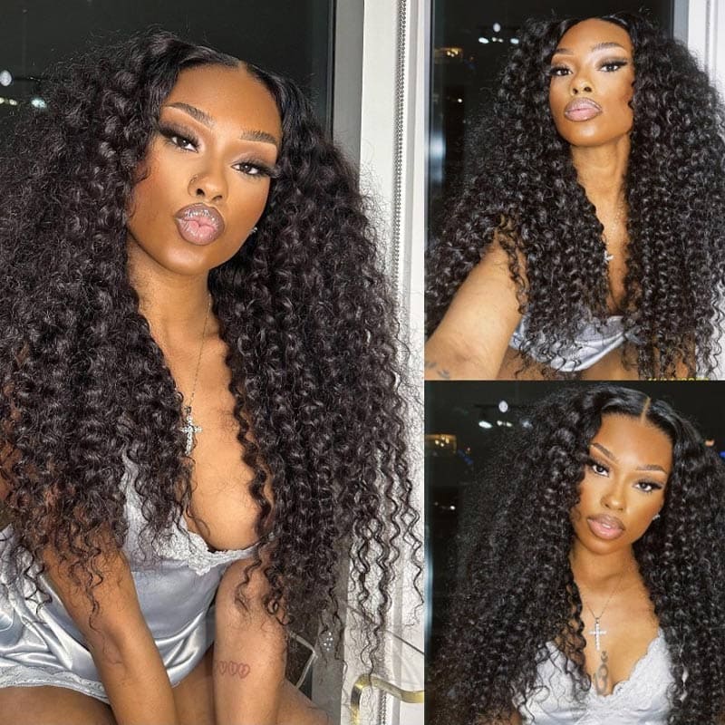 Water Wave Full Lace Wigs with 4C Edge