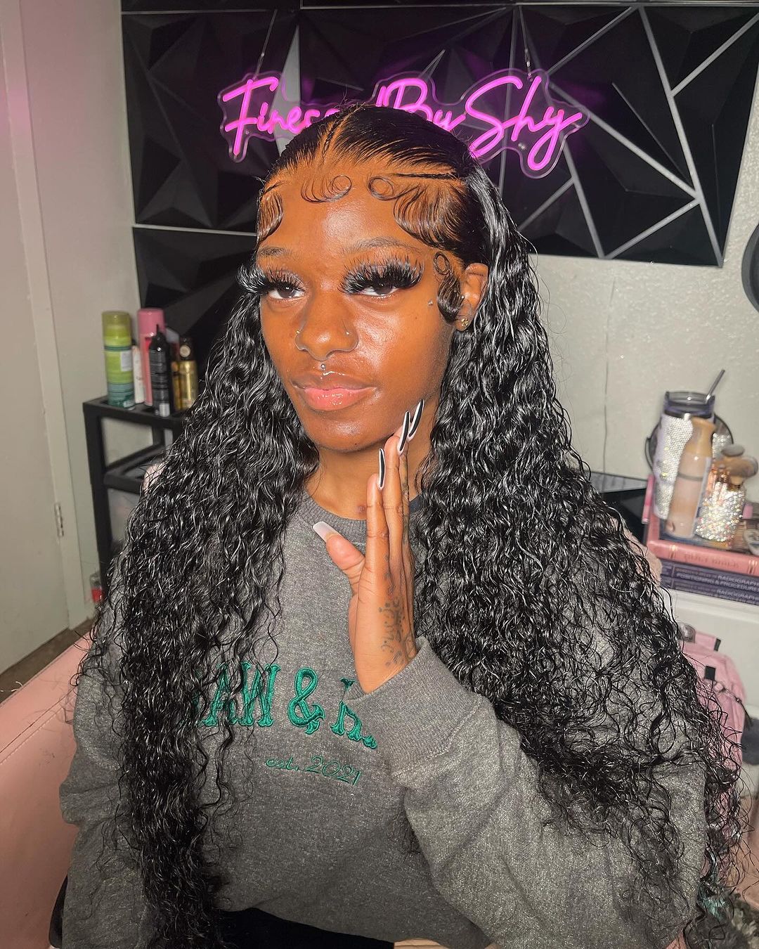 Pre Braided Wig Straight Glueless 13x6 HD Lace Front Wigs Human Hair Bleached Knots