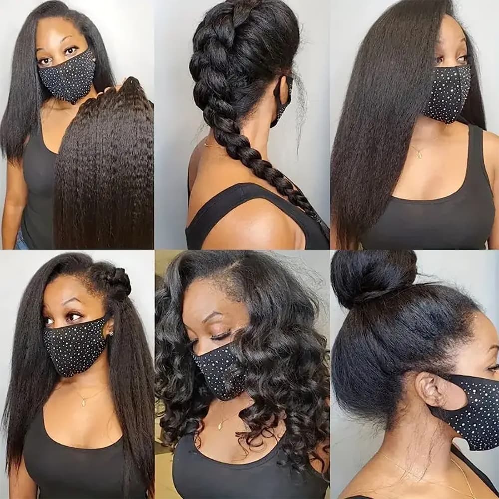 kinky straight 360 lace wig