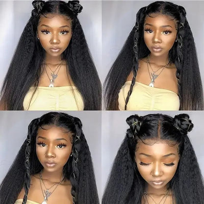 kinky straight 360 lace wig