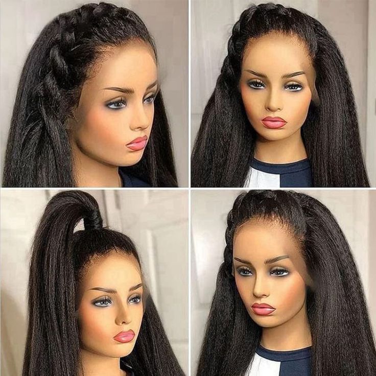 kinky straight 360 lace wig