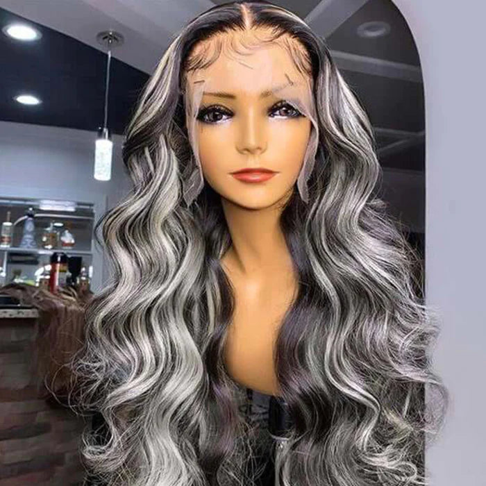 grey highlith wig