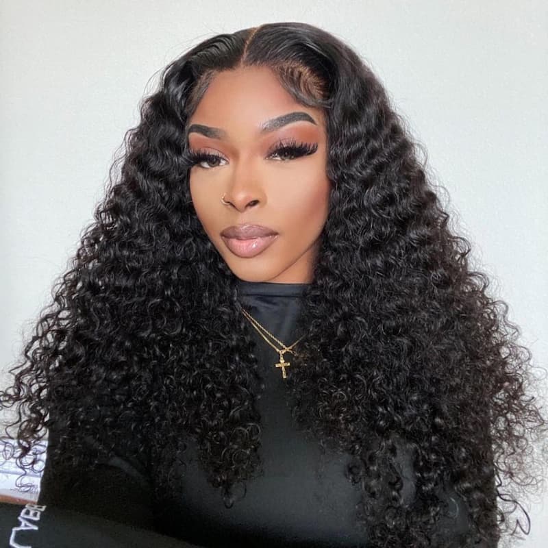 Deep Wave 13x4 HD Lace Wig Human Hair Lace Front Wigs