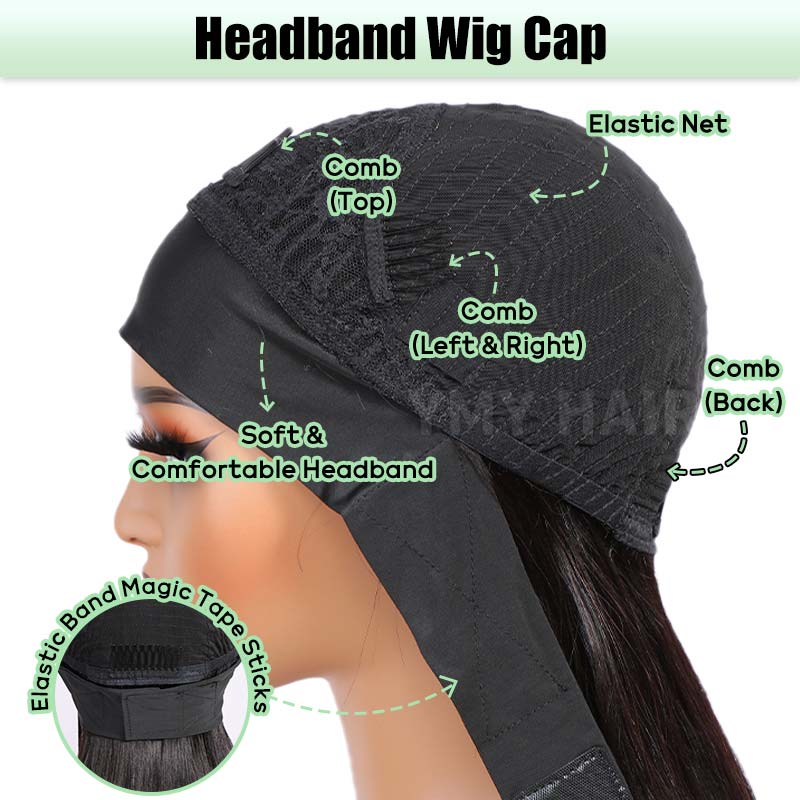 body wave headband wig