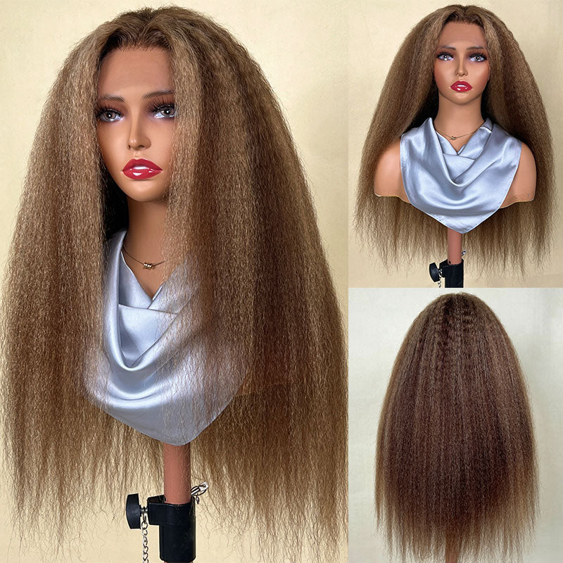 kinky straight highlight wigs