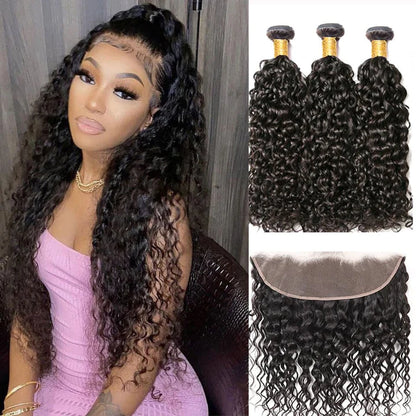 Jerry Curly 13x4 HD Lace Frontal Virgin Hair Natural Color