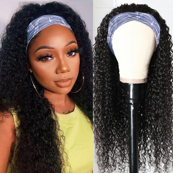 Jerry Curly Headband Wigs