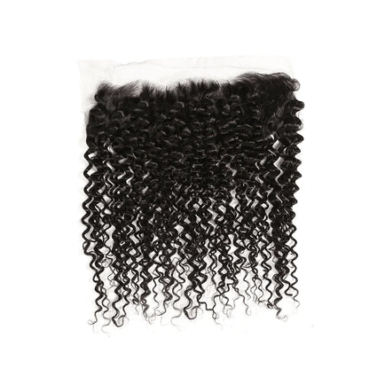 Jerry Curly 13x4 HD Lace Frontal Virgin Hair Natural Color