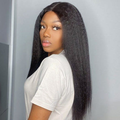Lace Closure Wig Kinky Straight 