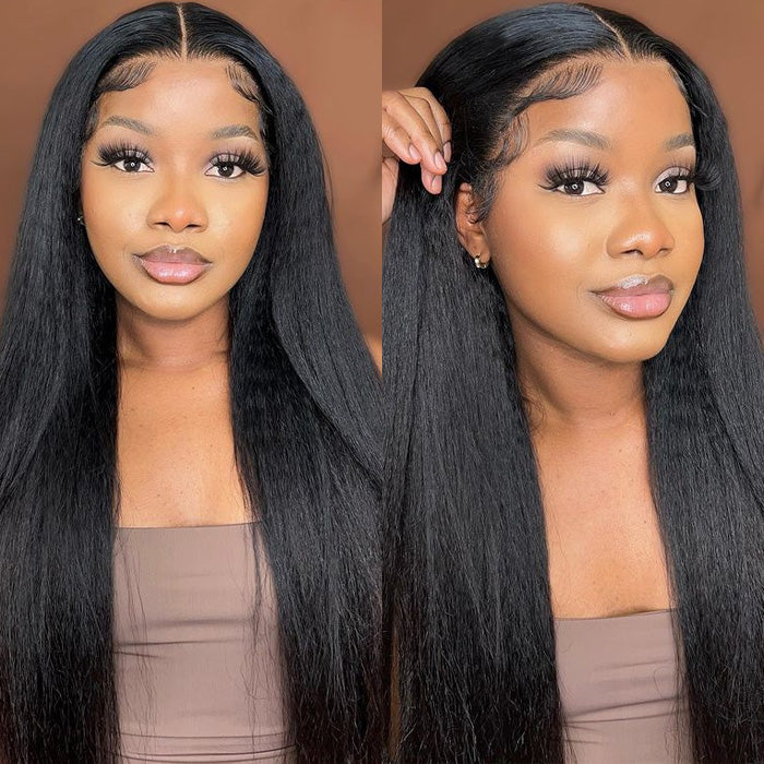 Lace Closure Wig Kinky Straight 