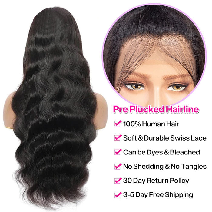 body wave lace front wig
