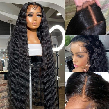 Deep Wave 13x4 HD Lace Wig High Quality Human Hair Lace Front Wigs