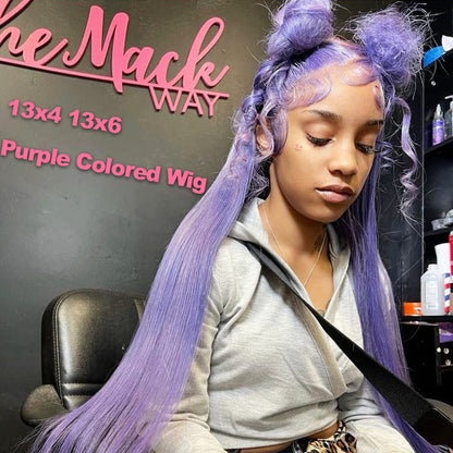 light purple lace front wigs