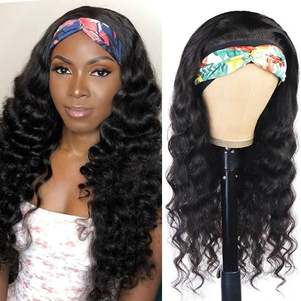 loose wave headband wig