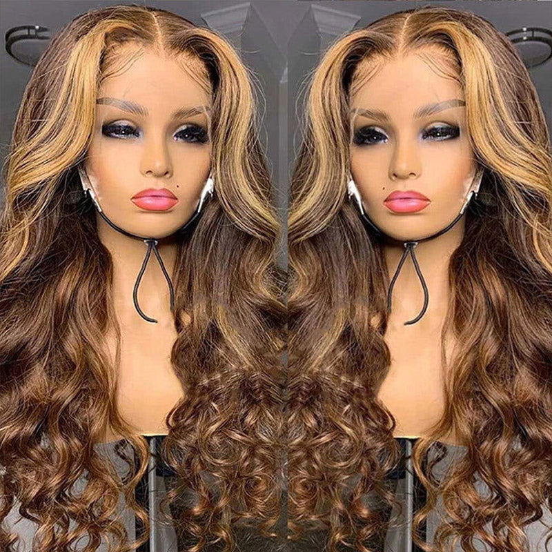 honey blonde lace frontal wig