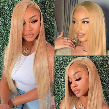 8x5 HD Lace Closure Wig Honey Blonde Color
