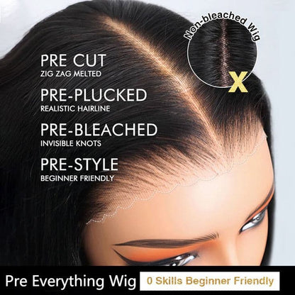 1B/30 Highlight New Tech Upgrade Glueless 360 HD Lace Wigs With Invisi-Strap Snug Fit Pre Plucked Lace Parting Anywhere